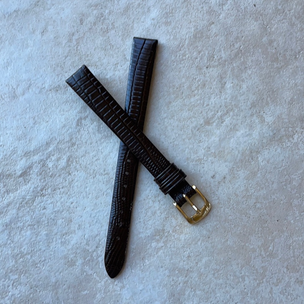 Spidel 12mm brown leather band